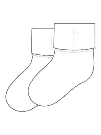 Blessed Embroidered Socks