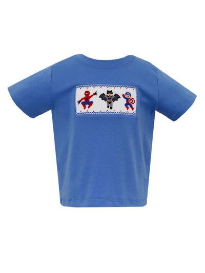 Super Heroes Smocked Knit T-Shirt