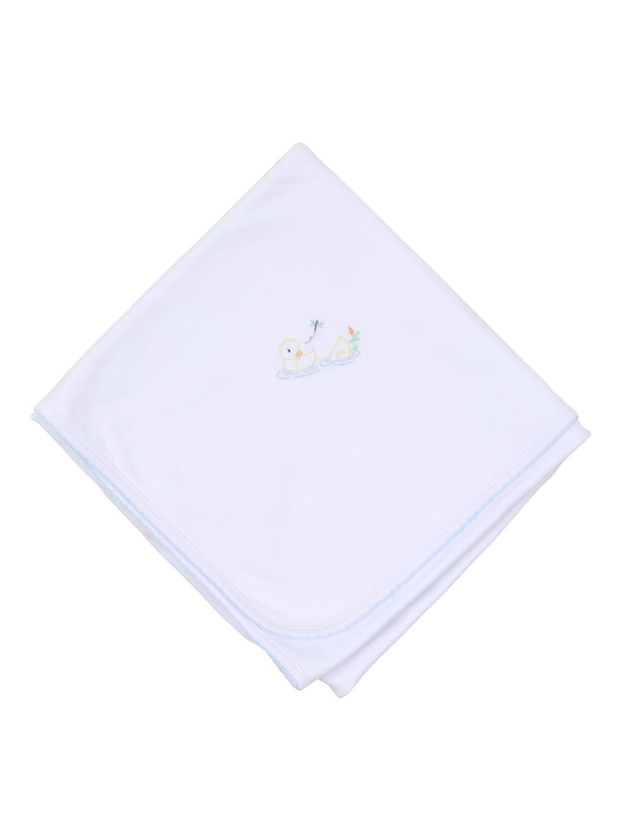 Vintage Duckies Embroidered Receiving Blanket Posh Tots Children's