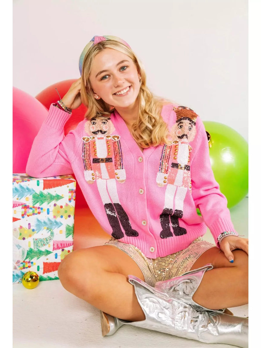 Pink Nutcracker Cardigan Posh Tots Children's Boutique