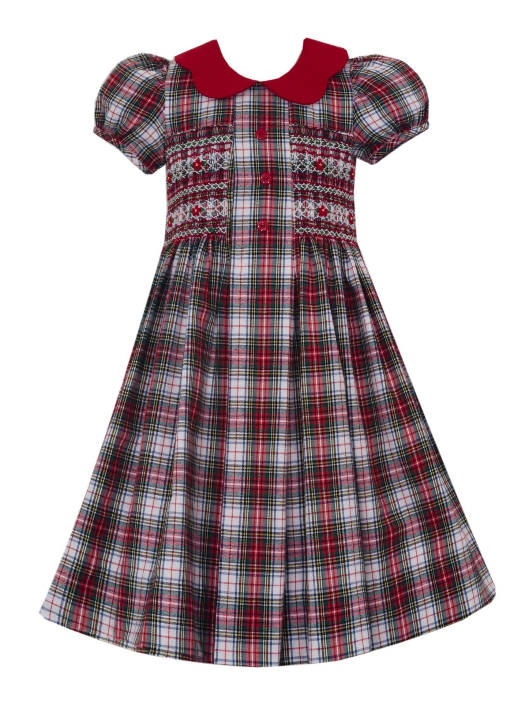 tartan girls christmas dress PRE-ORDER Caroline Plaid 5 little girl christmas dress