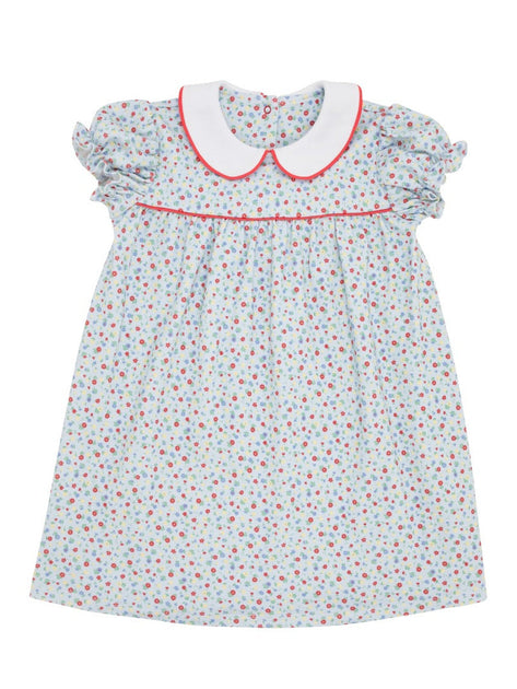 Little English | Girl's Hearts Smocked Peter Pan Collar Dress 7