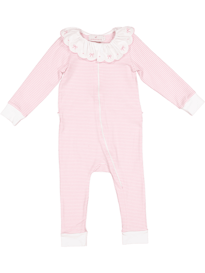 Elves Pink Zippered Girl Pajama
