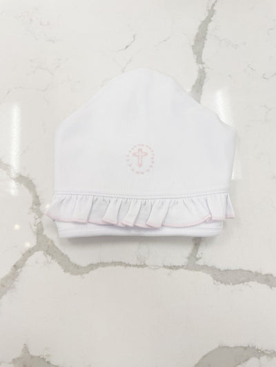 Blessed Embroidered Bonnet - Pink