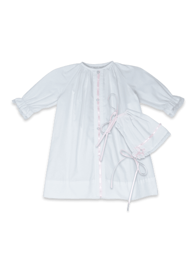 Original Daygown Set - Blessings White Batiste, Pink