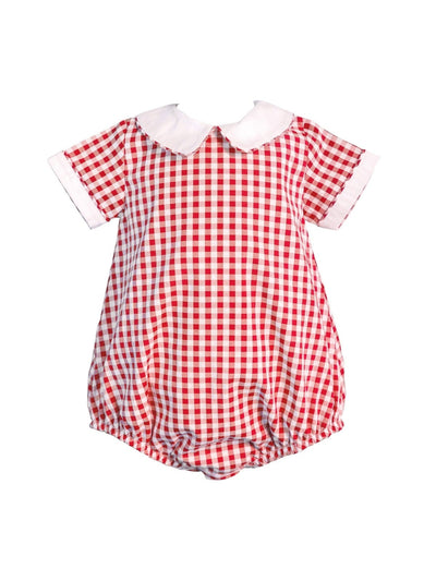 Red Gingham Boy Bubble