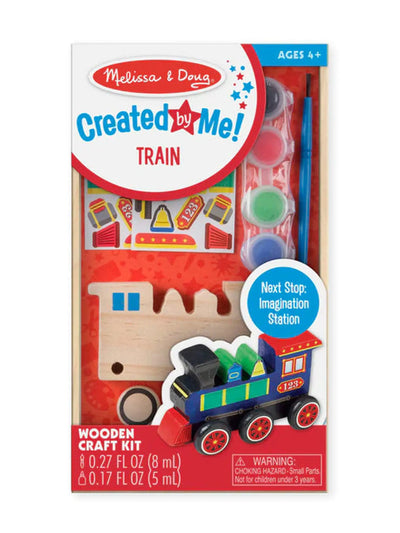 Created by Me! Train Wooden Craft Kit - Posh Tots Children's Boutique