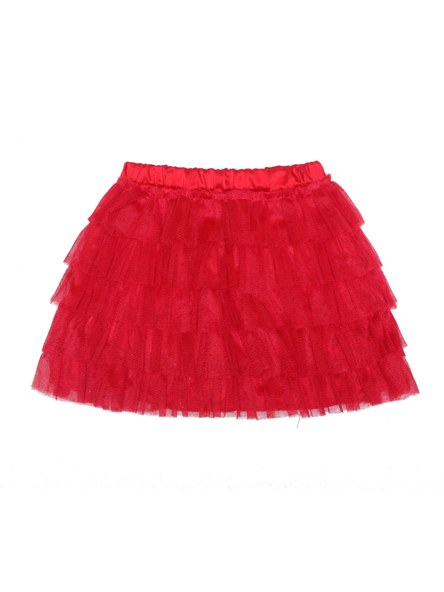 *Red Ruffle Skirt Posh Tots Children's Boutique