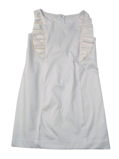 Diana White Ruffle Dress - Posh Tots Children's Boutique