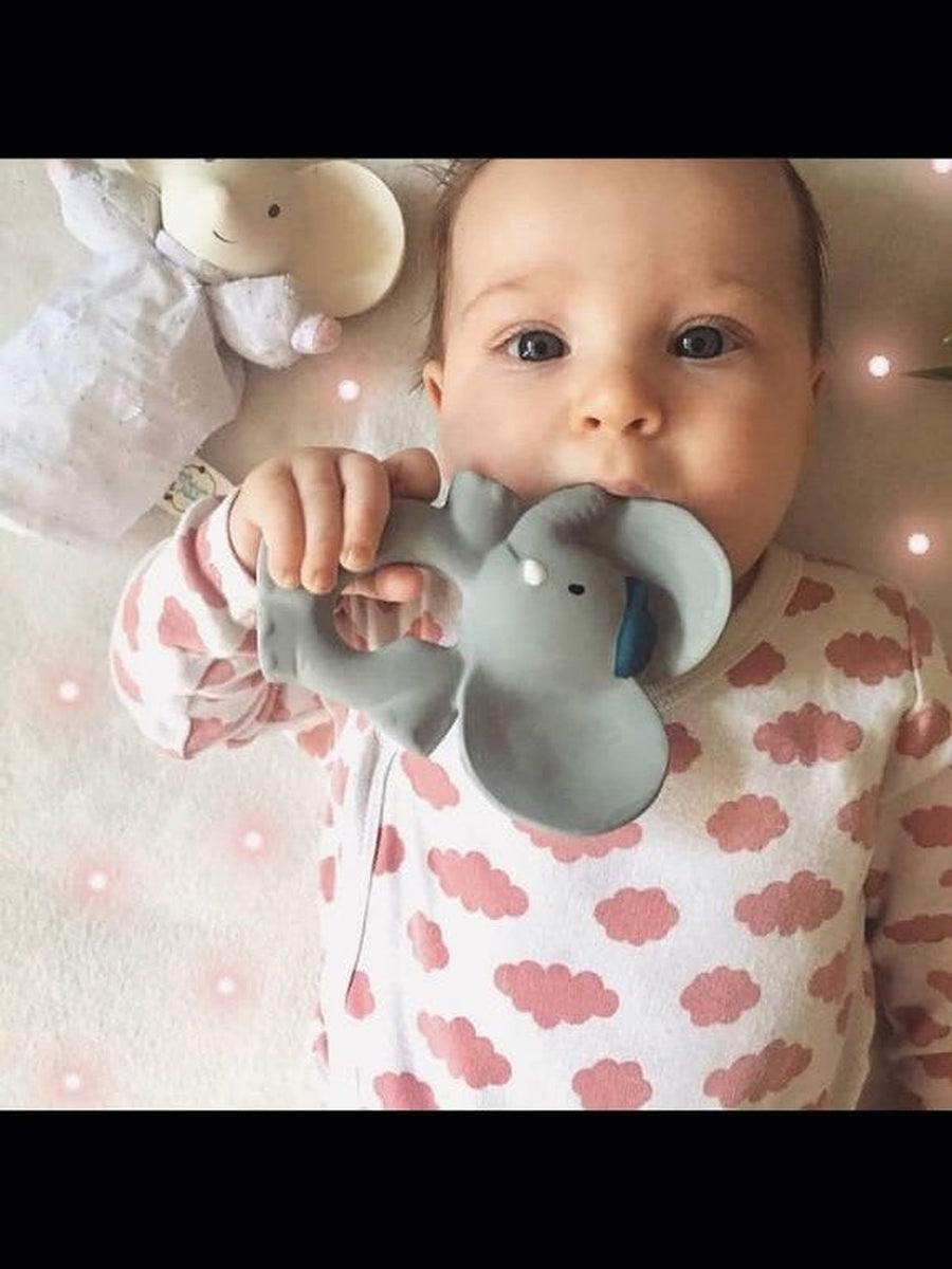 Alvin The Elephant Organic Natural Rubber Teether Posh Tots Alvin The Elephant Organic Natural Rubber Teether Posh Tots