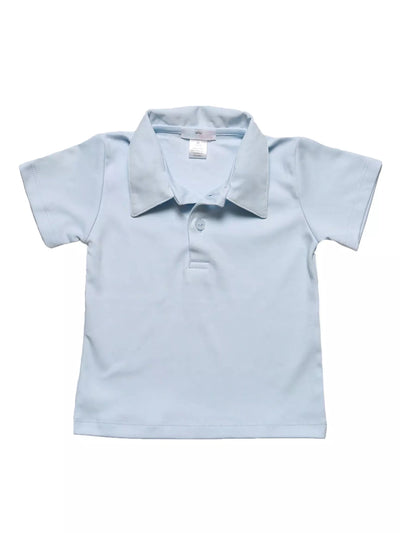 Solid Blue Collared Shirt