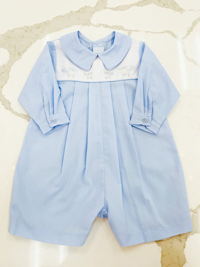 Shadow Embroidered Helicopter Shortall - Posh Tots Children's Boutique