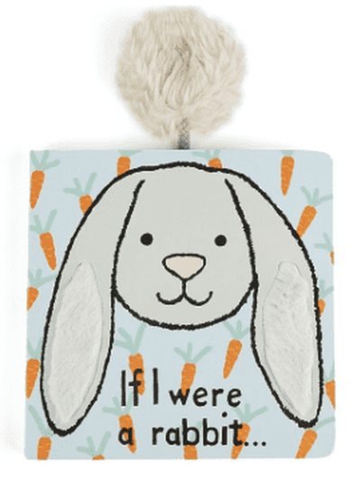 If I Were a Rabbit Board Book -Grey