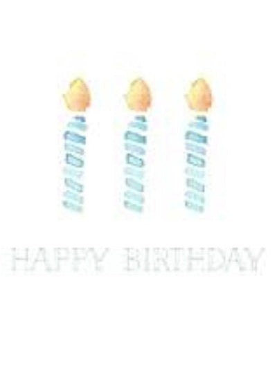"Happy Birthday" Candles Enclosure Card
