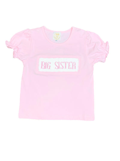 Big Sister Smocked Shirt - Pink