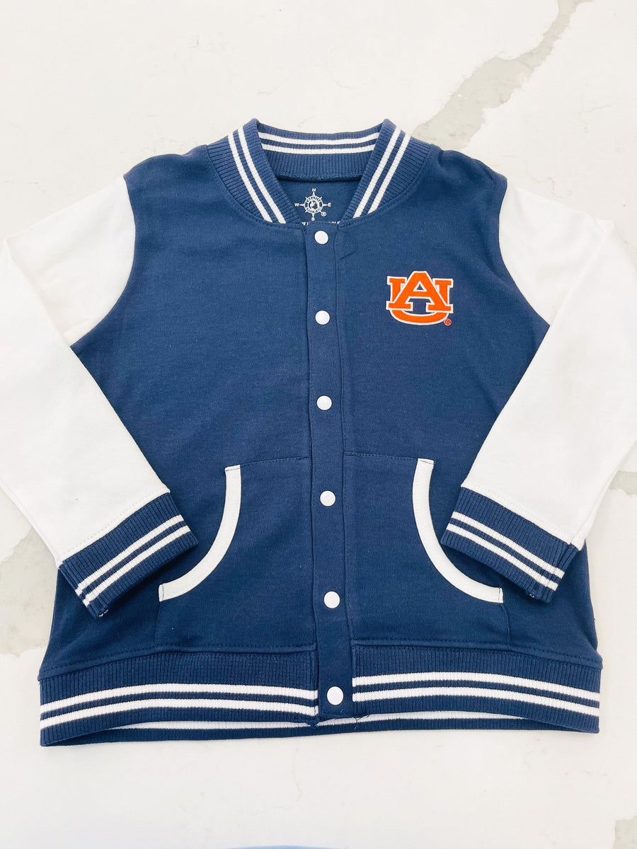 Auburn Varsity Jacket Posh Tots Children's Boutique