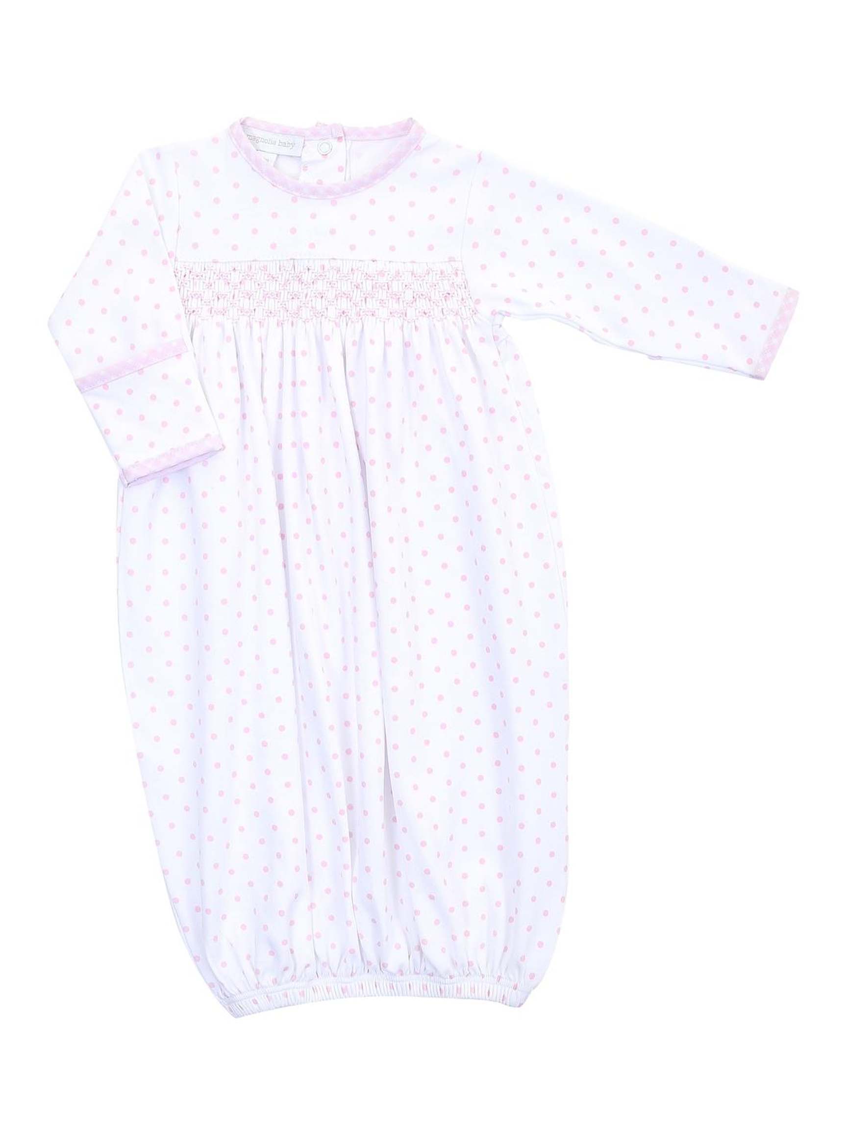 Gingham Dots Essentials Smocked Gown