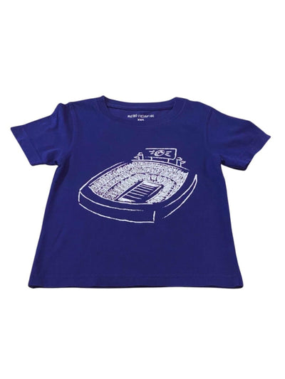 Navy Football Stadium T-Shirt - Posh Tots Children's Boutique