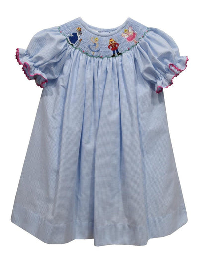 Nutcrackers Smocked Bishop Dress