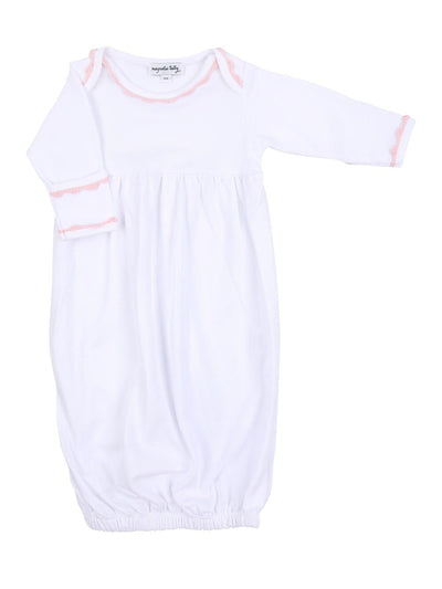 Baby Joy Embroidered Gathered Gown