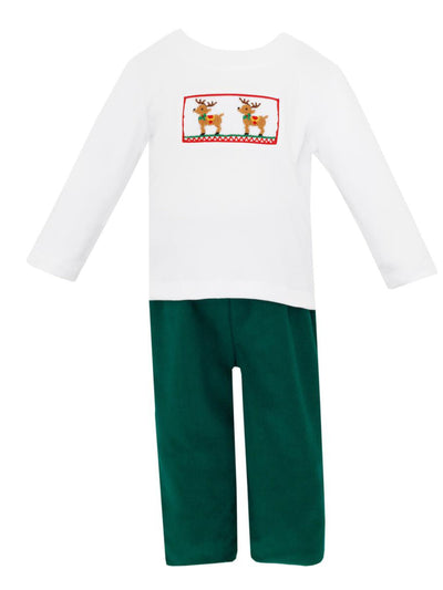 Reindeer Boys Corduroy Pants Set