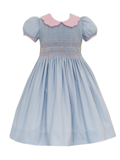 Lola Smocked Corduroy Dress