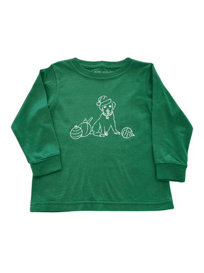 Green Santa Pup T-Shirt
