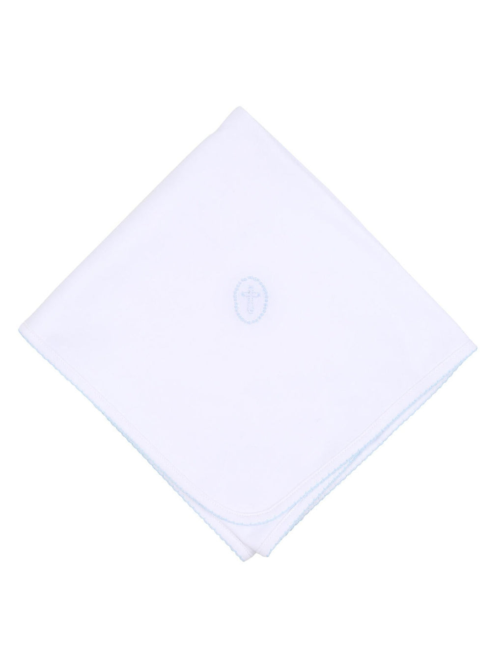 Blessed Embroidered Receiving Blanket - Posh Tots Children's Boutique