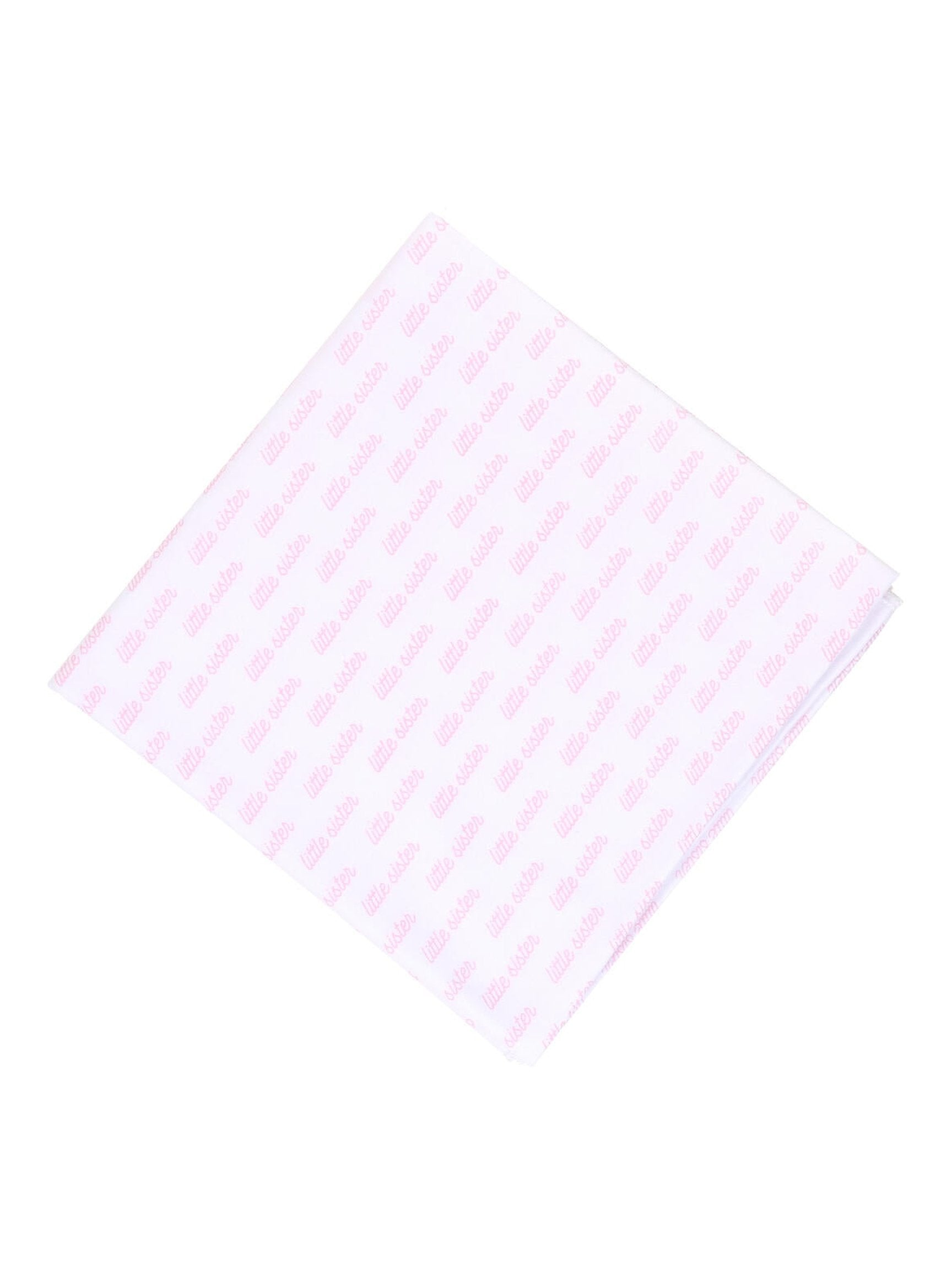 Little Sister Printed Swaddle Blanket