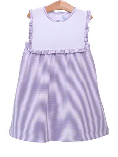 Alice Dress - Lavender Stripe