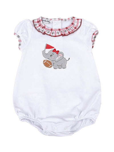 Crimson Tide Applique Ruffle Bubble