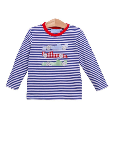 Race Car L/S Shirt - Posh Tots Children's Boutique