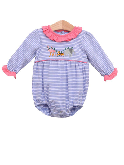 Zoo Friends Ruffle Applique Bubble