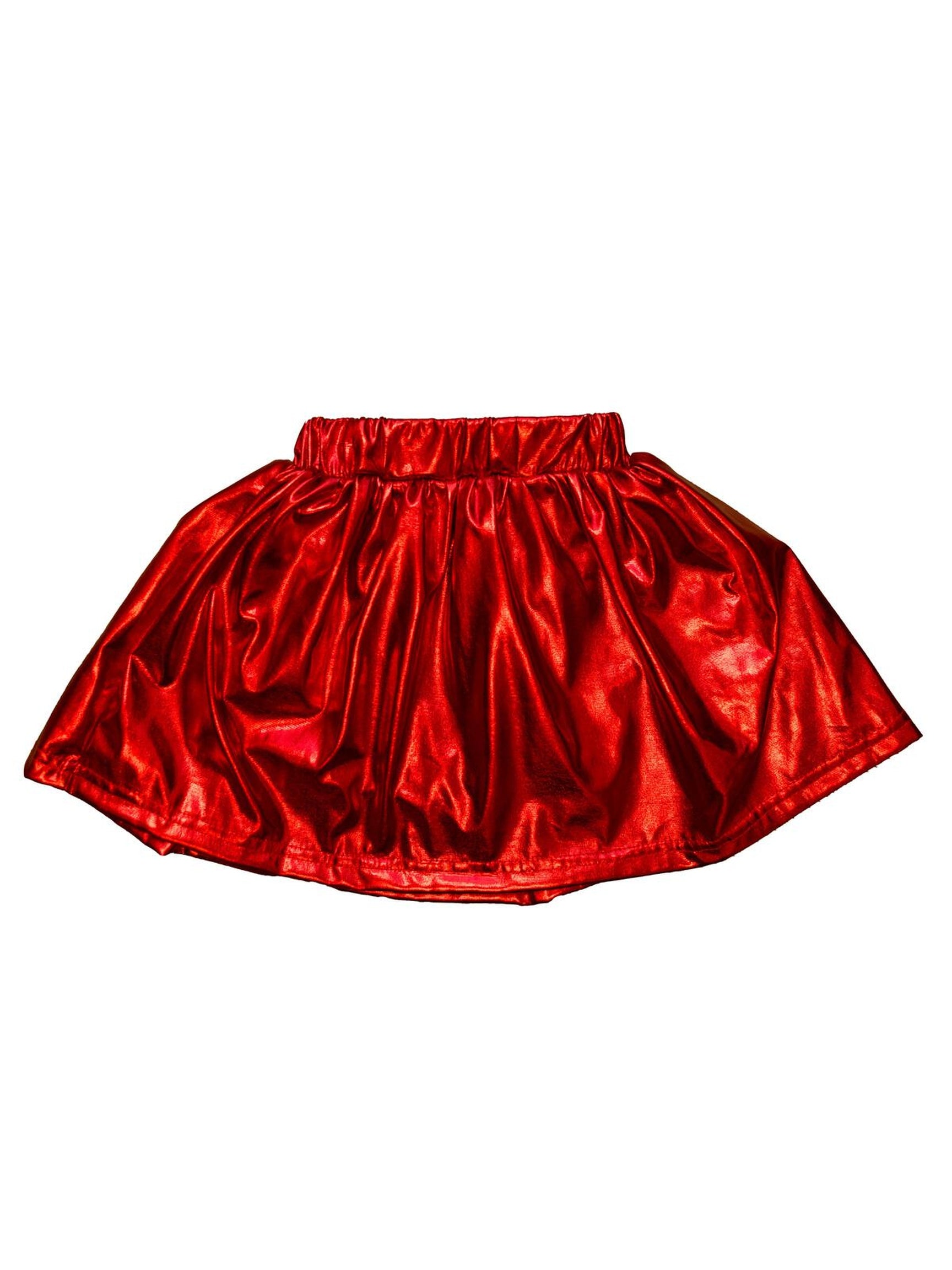 Red Metallic Skort