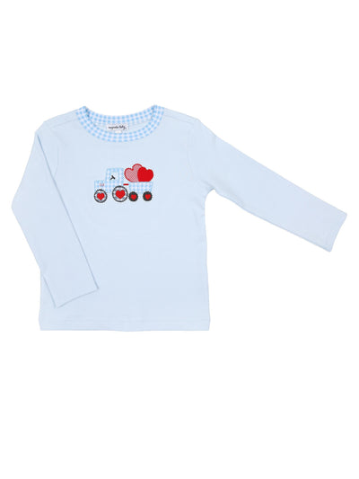 Tractor Full of Love Applique L/S Shirt