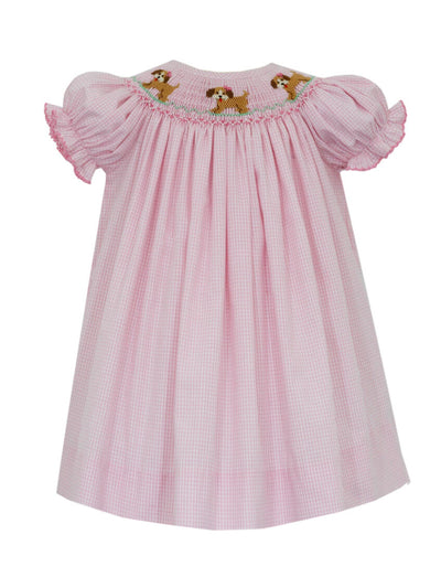 PRE-ORDER Smocked Puppies Dress