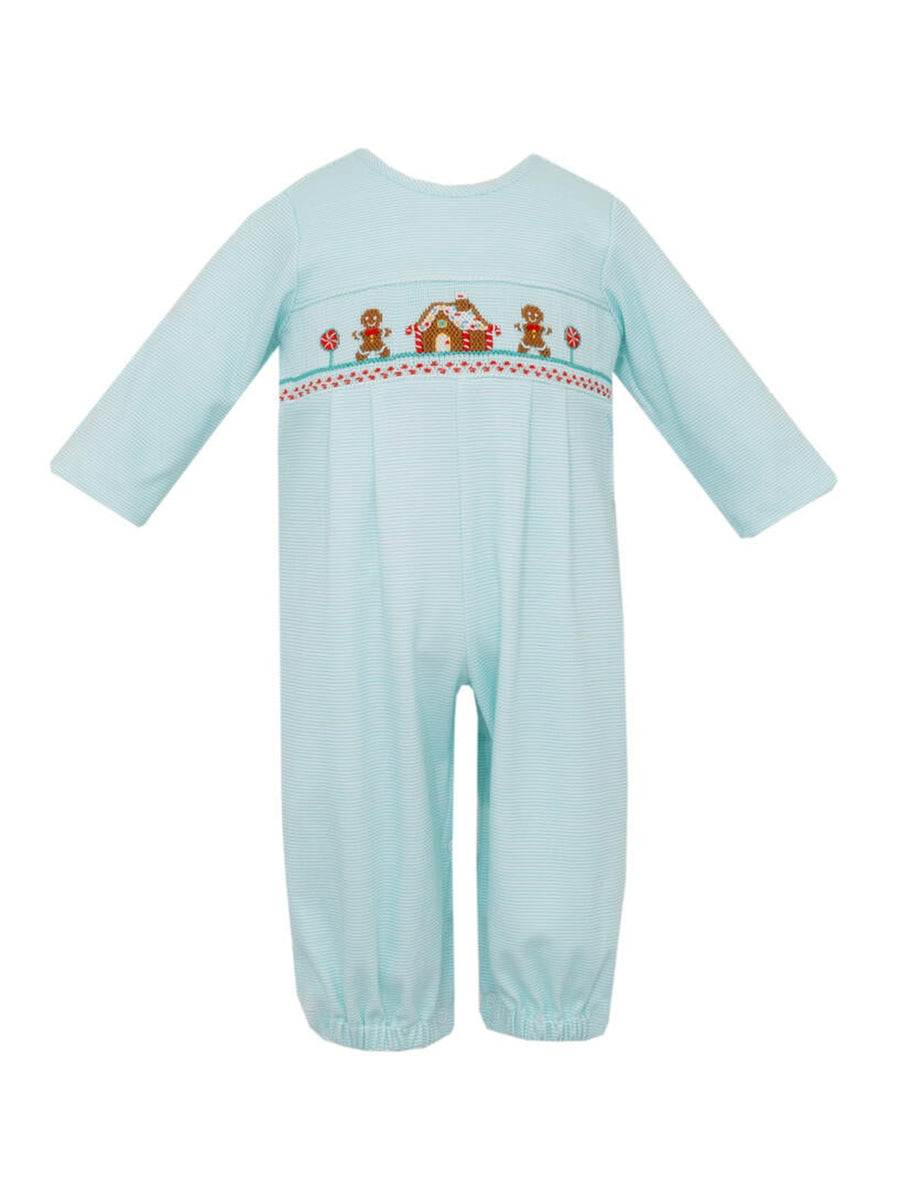 PRE-ORDER Gingerbread House Knit Romper | Posh Tots Children's Boutique