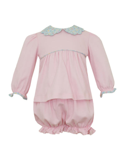 PRE-ORDER Daphne Pink Knit Bloomer Set