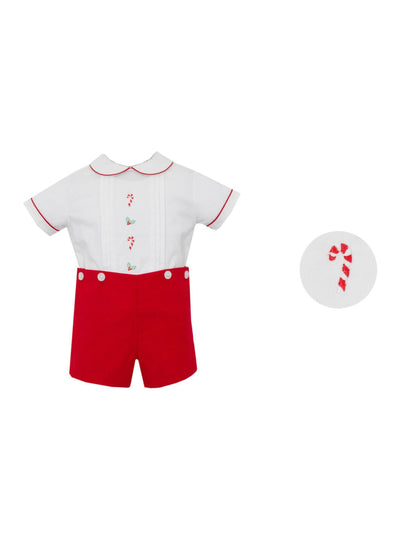 PRE-ORDER Candy Cane Boy's Short Set