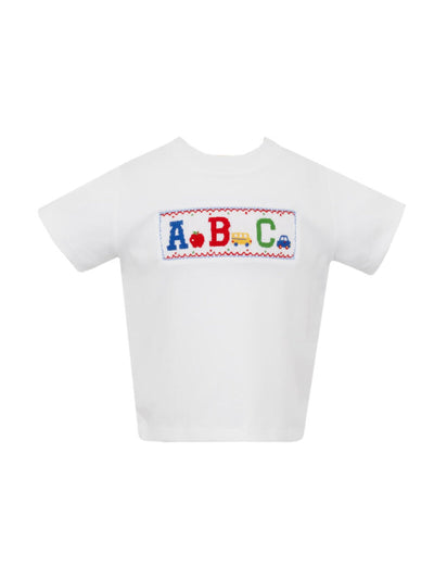 PRE-ORDER ABC White Knit Shirt