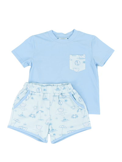 Seacrest Boys Play Pocket Shorts Set