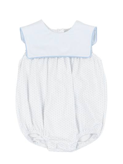 Classic Blue Dot Boy Bib Bubble