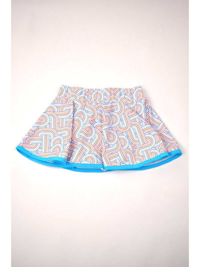 Turquoise Swirl Skort