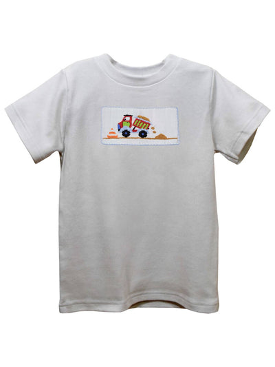 Construction Smocked Short Sleeve Shirt