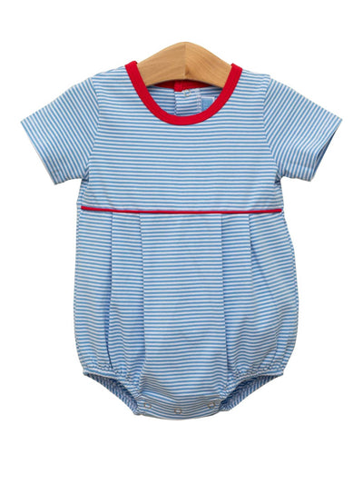 PRE-ORDER Bentley Bubble-Cornflower Stripe/Red