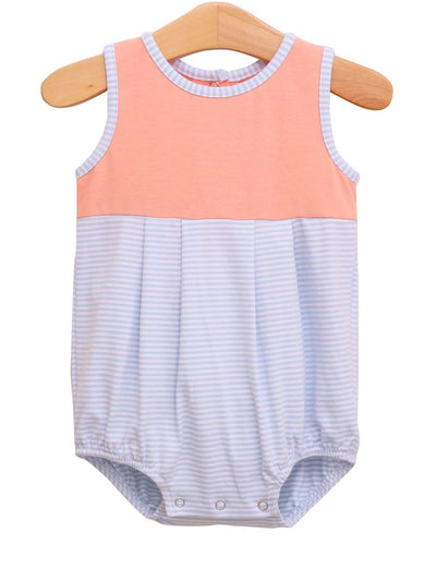 PRE-ORDER Charlie Bubble-Light Blue Stripe/Coral