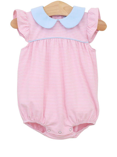 PRE-ORDER Genevieve Bubble-Light Pink/Blue Stripe