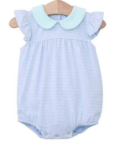 PRE-ORDER Genevieve Bubble- Light Blue Stripe/Mint