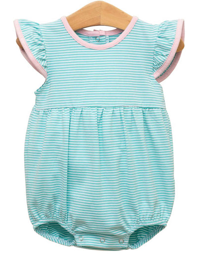 PRE-ORDER-Lucy Bubble-Mint Stripe/Light Pink