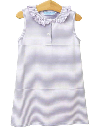 PRE-ORDER Nora Dress- Lavender Stripe